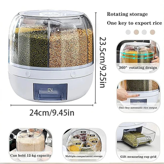 Distributeur de Céréales Rotatif 360° - Intelligent & Design